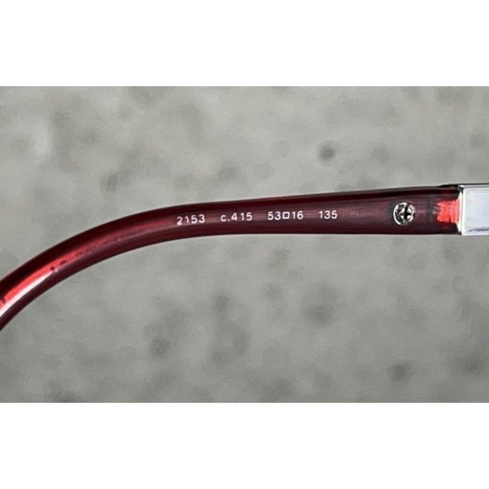 Chanel 2153 c.415 Marble Red Eyeglasses Collection Miroir Frames 53-16-135 Italy - Picture 6 of 9